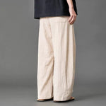 Zen-inspired Elastic Waist Loose Casual Pants