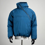 Diagonal Zipper Hooded Cotton-padded Jacket