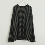Loose-fitting Casual Striped Long-sleeved Shirt