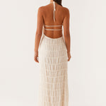 Amelia Parker | Textured Halter Neck Maxi Dress For Women