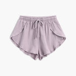 Minimalist Collared Two Piece Shorts Set