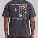 KZZ Vintage-print T-shirt