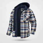 Garrett™ | Warm Plaid Flannel Hooded Jacket