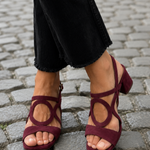 POPPY | Square Toe Cut-Out Sandals