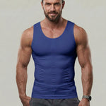KZZ Men's Solid-Color Slimming & Shaping Vest