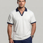 KZZ Men's Simple and Versatile Knitted Pullover