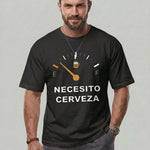KZZ Men's Regular Fit Crew Neck T-Shirt with Letter Print