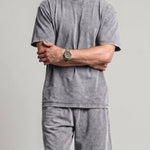 KZZ Distressed Loose-Fit T-Shirt and Drawstring Shorts