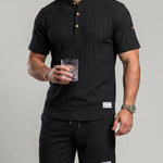 KZZMen's Solid-Color Summer Shorts Set