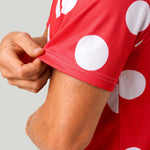 KZZ Men's Polka-Dot Polo Shirt