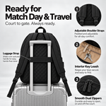 Cortelle Quilted Racket Backpack