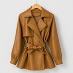 Cresswell Belted Faux Leather Jacket