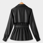 Cresswell Belted Faux Leather Jacket