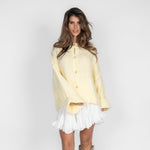 Oversized cardigan with soft sleeves