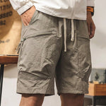 Khaki Gorpcore Cooling Ice Silk Lightweight Cargo Shorts