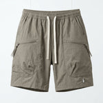 Khaki Gorpcore Cooling Ice Silk Lightweight Cargo Shorts