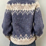 Norabelle™ | Fair Isle V-neck Knit Sweater