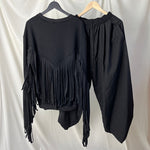 Fringed Long Sleeve Sweatshirt