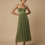 Isabella Moretti | Pleated Midi Dress For Women