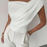 Amélie Rousseau | Draped Elegance Top For Women