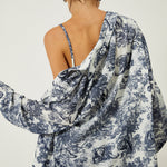 Grace Holloway | Blue Toile 3-Piece Printed Set For Women