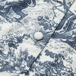 Grace Holloway | Blue Toile 3-Piece Printed Set For Women