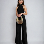 Imogen Rafferty | Pleated Halter Two-Piece Set For Women