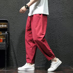 Men's 100% Cotton Cropped Pants | Trendy Loose Fit for Summer Style