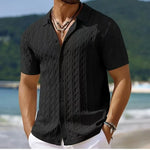 Men's Breathable Knitted Polo Shirt | Stylish Business Casual Essential