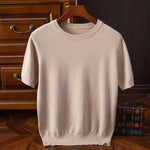 Men's Cashmere Wool Blend T-Shirt | Luxurious Lightweight Comfort
