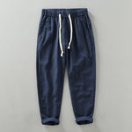 Men's Cotton-Linen Blend Joggers | Tailored Lightweight Comfort