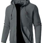 Men's Cotton Blend Hooded Sweatshirt | Lightweight Breathable Spring Layer