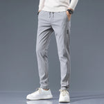 Men's Cotton Blend Slim Fit Trousers | Refined Day-to-Night Comfort