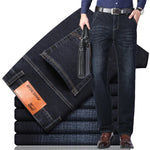 Men's Cotton Stretch Denim Jeans | Lightweight Tailored Summer Fit