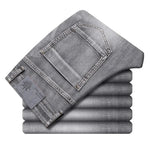 Men's Cotton Stretch Denim Jeans | Lightweight Tailored Summer Fit