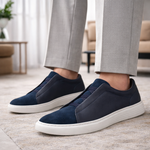 Men's Leather Suede Sneakers | Textured Everyday Fit