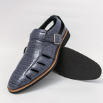 Men's Leather Gladiator Sandals | Structured Summer Fit
