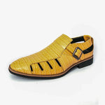 Men's Leather Gladiator Sandals | Structured Summer Fit