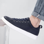 Men's Genuine Leather Low-Top Sneakers | Refined Everyday Comfort