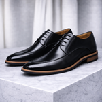 Men's Leather Dress Sneakers | Refined Smart-Casual Fit
