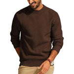 Men's Knitted O Neck Sweater | Casual Lightweight Urban Essential