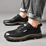Men's Leather Trail Sneakers | Durable Retro Comfort Fit