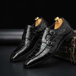 Men's Leather Monk Strap Dress Shoes | Refined Formal Style
