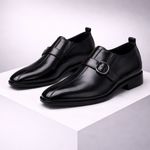 Men's Leather Monk Strap Shoes | Refined Formal Fit