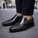 Men's Smooth Leather Slip-On Sneakers | Refined Everyday Fit
