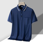 Men's Soft Knit Polo Shirt | Tailored Breathable Comfort Fit