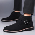 Men's Suede Leather Chelsea Ankle Boots | Stylish Winter Essential