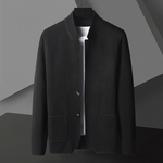 Men's Textured Knit Jacket | Sleek Breathable Urban Essential