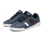 Men's Vegan Leather Low-Top Sneakers | Stylish Everyday Comfort Fit