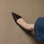 Michèle™ | Elegant Low Heel Court Shoes